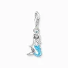 Cheap Membre Breloque Charm sirène turquoise en argent Femme Charms|Charms