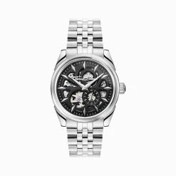 Flash Sale Montre automatique argentée de 41 mm avec cadran noir Homme Montres|Montres