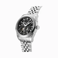 Flash Sale Montre automatique argentée de 41 mm avec cadran noir Homme Montres|Montres