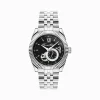 Online Montre automatique argentée de 41 mm avec cadran noir Homme Montres|Montres