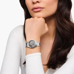 Discount Montre avec cadran cosmique noir argenté Femme Montres|Montres Pour Femmes