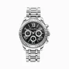 Hot Montre DivineChrono, placage argenté et cadran noir Femme Montres|Montres Pour Femmes