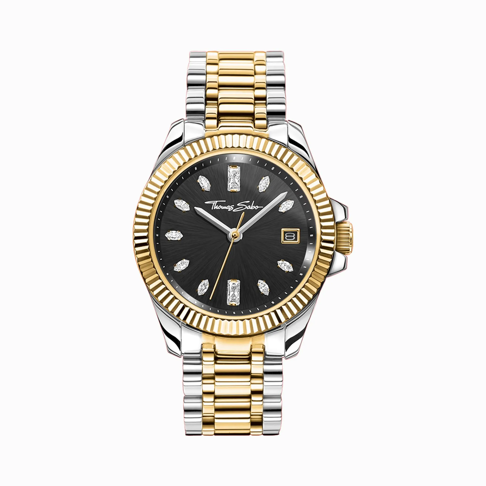 Outlet Montre pour femme bicolore or argent Femme Montres|Montres Pour Femmes