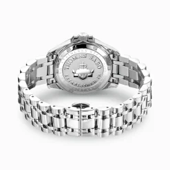 Shop Montre pour femme fleurs en pierres pastel argenté Femme Montres|Montres Pour Femmes