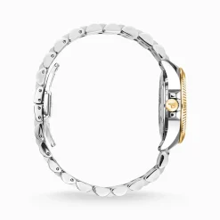 Discount Montre pour femme fleurs en pierres roses bicolores Femme Montres|Montres Pour Femmes