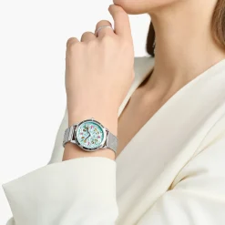 Hot Montre pour femme kaléidoscope libellule turquoise argenté Femme Montres|Montres Pour Femmes