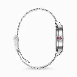 Outlet Montre pour femme serpent en optique 3D argenté Femme Montres|Montres Pour Femmes