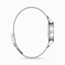 Flash Sale Montre pour femmes en argent avec 33 mm, libellules et zircone Femme Montres|Montres Pour Femmes