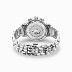 Shop Montre pour homme Rebel at Heart Chronographe argent noir Homme Montres|Montres