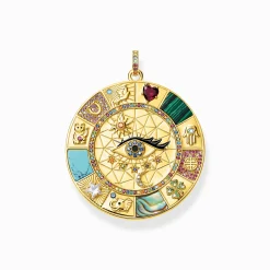 Online Pendentif amulette symboles porte-bonheur magiques Femme Pendentifs|Placage Or 18 Carats - Argent 925