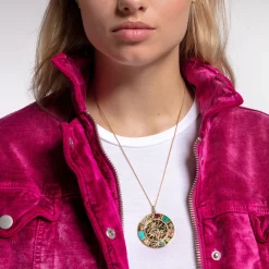 Online Pendentif amulette symboles porte-bonheur magiques Femme Pendentifs|Placage Or 18 Carats - Argent 925