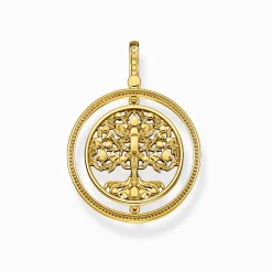Cheap Pendentif arbre de l'amour or pierres multicolores Femme Pendentifs