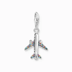 Best Pendentif Charm avec avion multicolore argent Femme Charms|Charms