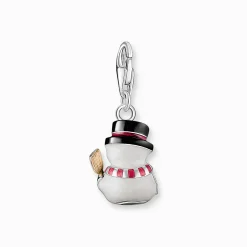New Pendentif charm bonhomme de neige argent Femme Charms|Charms