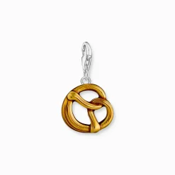 Hot Pendentif Charm bretzel argent Femme Charms|Charms