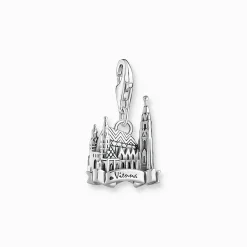 Cheap Pendentif Charm cathédrale Saint-Étienne de Vienne argent Femme Charms|Charms