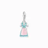 Clearance Pendentif Charm coloré dirndl argent Femme Charms|Charms