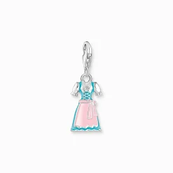 Clearance Pendentif Charm coloré dirndl argent Femme Charms|Charms