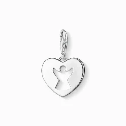 Outlet pendentif Charm cœur ange-gardien Femme Charms|Charms