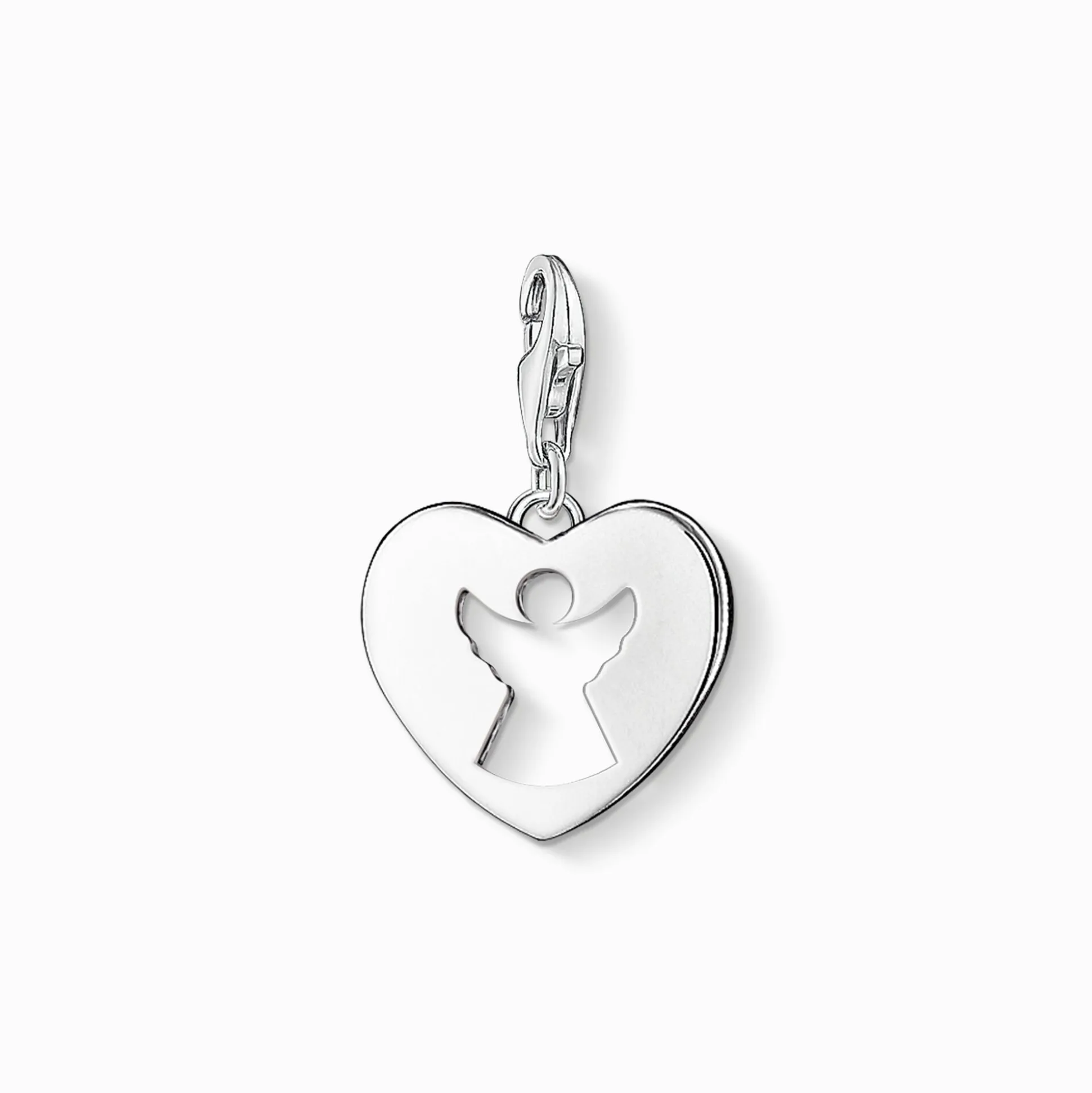 Outlet pendentif Charm cœur ange-gardien Femme Charms|Charms
