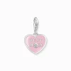 Sale Pendentif Charm cœur rose avec Best Mom argent Femme Charms|Charms