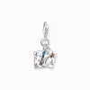 Cheap Pendentif Charm en forme de lettre et enveloppe en argent Femme Charms|Charms