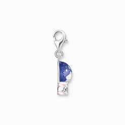 Clearance Pendentif Charm en forme de boule à neige riche en détails en argent Femme Charms|Charms