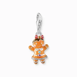Best Sale Pendentif Charm fille pain d'épice argent Femme Charms|Charms