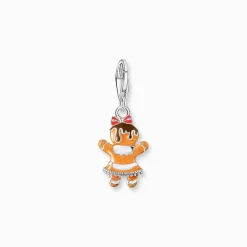 Best Sale Pendentif Charm fille pain d'épice argent Femme Charms|Charms