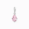 Store Pendentif Charm goutte rose argent Femme Charms|Charms