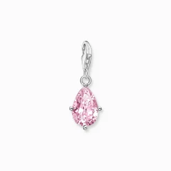 Store Pendentif Charm goutte rose argent Femme Charms|Charms