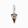 Best Pendentif Charm Gâteau viennois au chocolat argent Femme Charms|Charms