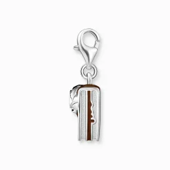 Best Pendentif Charm Gâteau viennois au chocolat argent Femme Charms|Charms