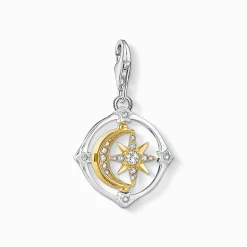 Fashion pendentif Charm Lune et étoile mobiles Femme Charms|Charms