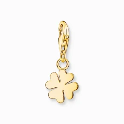 Shop Pendentif Charm médaille trèfle plaqué or Femme Charms|Charms