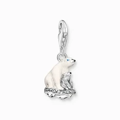Cheap Pendentif Charm ours polaires argent Femme Charms|Charms