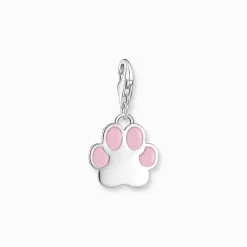 Cheap Pendentif Charm patte rose argent Femme Charms|Charms