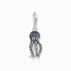 Store Pendentif Charm pieuvre avec des pierres bleues Femme Charms|Charms
