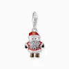 Clearance Pendentif Charm Père Noël en argent Femme Charms|Charms