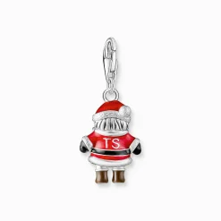 Clearance Pendentif Charm Père Noël en argent Femme Charms|Charms