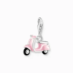 Fashion Pendentif Charm scooter rose argent Femme Charms|Charms