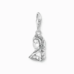 Outlet Pendentif Charm Sissi avec pierre blanche argent Femme Charms|Charms