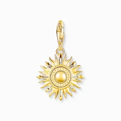 Best Sale Pendentif Charm soleil multicolore plaqué or Femme Charms|Charms