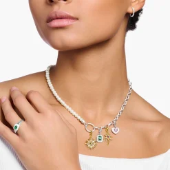 Best Sale Pendentif Charm soleil multicolore plaqué or Femme Charms|Charms