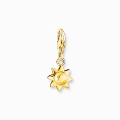 Clearance Pendentif Charm soleil plaqué or Femme Charms|Charms
