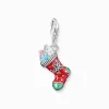 Discount Pendentif Chaussettes de Noël Charm argent Femme Charms|Charms