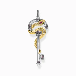 Sale Pendentif clé avec serpent or Femme Pendentifs