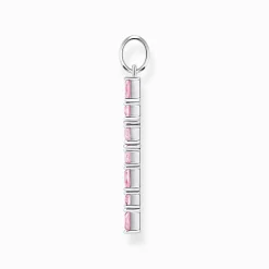 Outlet Pendentif croix avec pierres roses argent Femme Pendentifs|Argent 925