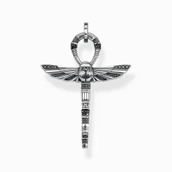 New Pendentif croix de vie ankh avec scarabée Femme Pendentifs|Pendentifs