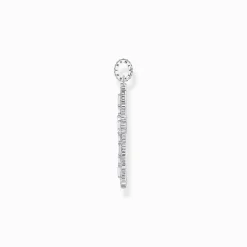 Fashion Pendentif croix en argent avec pavé de zirconium blanc Femme Pendentifs|Argent 925